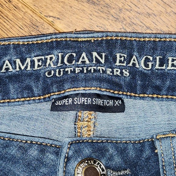 AMERICAN EAGLE Women's Super Super Stretch X Jegging - Sz 0 Short - Picture 5 of 6